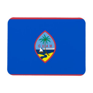 Patriotischer flexibler Magnet mit Guam-Flagge