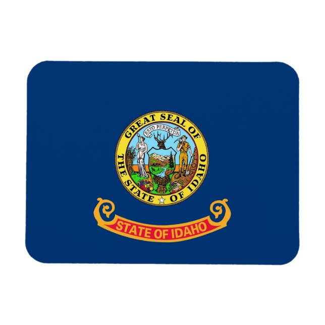 Patriotischer flexibler Magnet mit Idaho-Flagge (Horizontal)