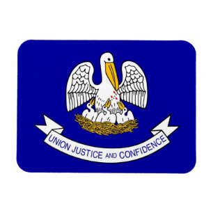 Patriotischer flexibler Magnet mit Louisiana-Flagg