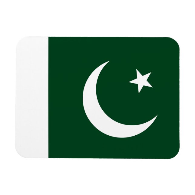 Patriotischer flexibler Magnet mit pakistanischer  (Horizontal)