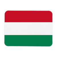 Patriotischer flexibler Magnet mit ungarischer Fla