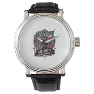 Patriotischer Frankenstein Freiheit Schrecklicher Armbanduhr