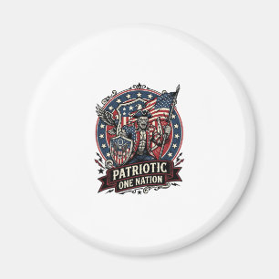Patriotischer Frankenstein Freiheit Schrecklicher Magnet