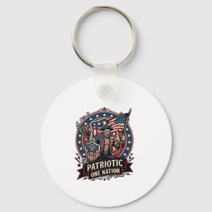 Patriotischer Frankenstein Freiheit Schrecklicher Schlüsselanhänger