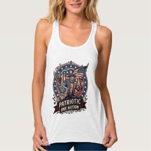 Patriotischer Frankenstein Freiheit Schrecklicher Tank Top