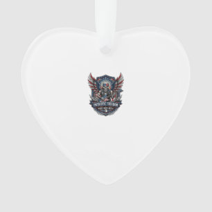 Patriotischer Freiheit Gitarrist Totenkopf Musik R Ornament