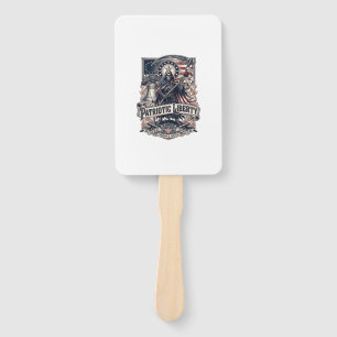 Patriotischer Freiheitsmäher Dunkler Patriot Skele Fächer