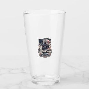 Patriotischer Freiheitsmäher Dunkler Patriot Skele Glas