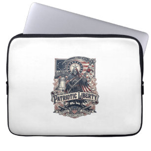 Patriotischer Freiheitsmäher Dunkler Patriot Skele Laptopschutzhülle