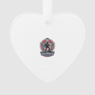 Patriotischer Freiheitsoperator Silhouette Militär Ornament