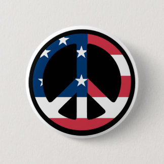 Patriotischer Friedensknopf Button