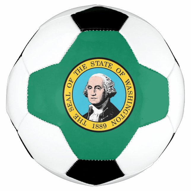 Patriotischer Fußball-Ball mit Washingtoner Staats Fußball (Vorderseite)