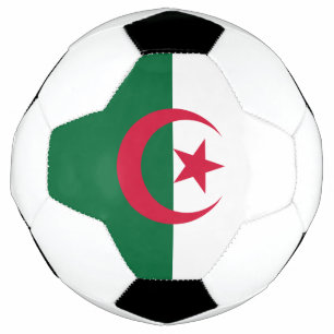 Patriotischer Fußballball mit algerischer Flagge Fußball