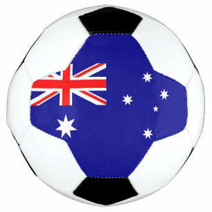 Patriotischer Fußballball mit Australischer Flagge Fußball
