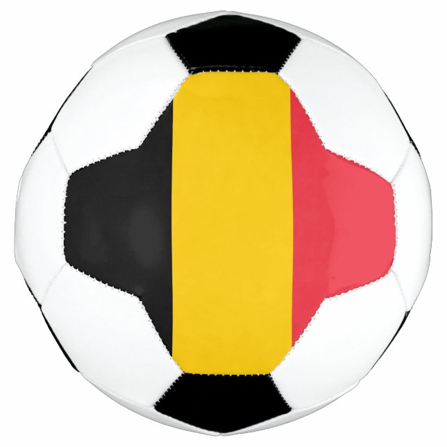 Patriotischer Fußballball mit belgischer Flagge Fußball (Vorderseite)