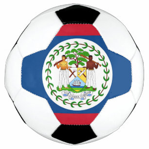Patriotischer Fußballball mit Belize-Flagge Fußball