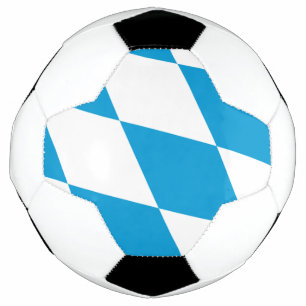Patriotischer Fußballball mit der Flagge Bayerns Fußball