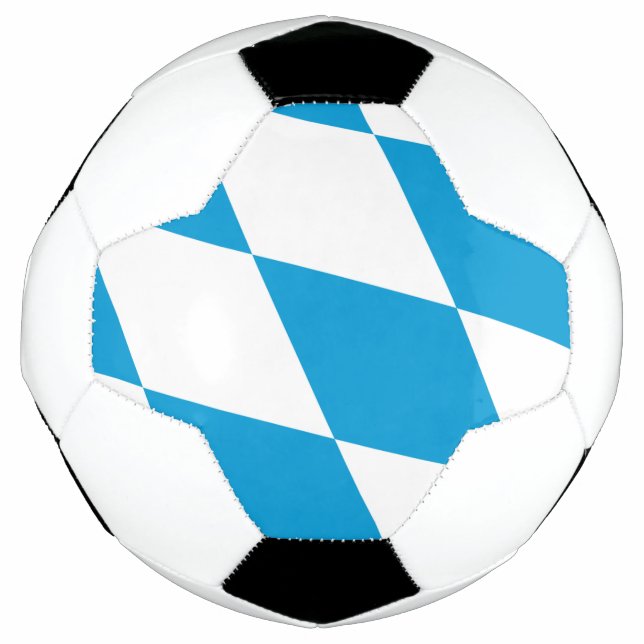 Patriotischer Fußballball mit der Flagge Bayerns Fußball (Vorderseite)