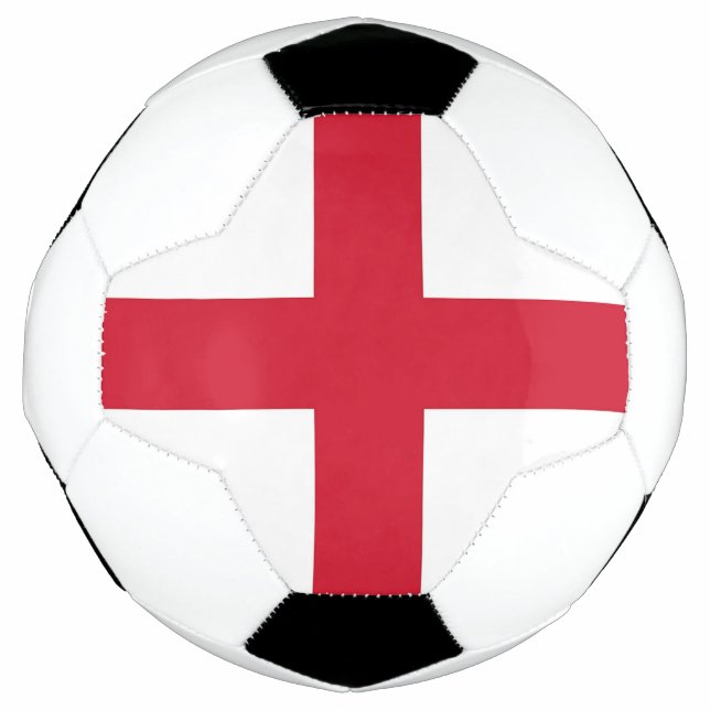 Patriotischer Fußballball mit englischer Flagge Fußball (Vorderseite)