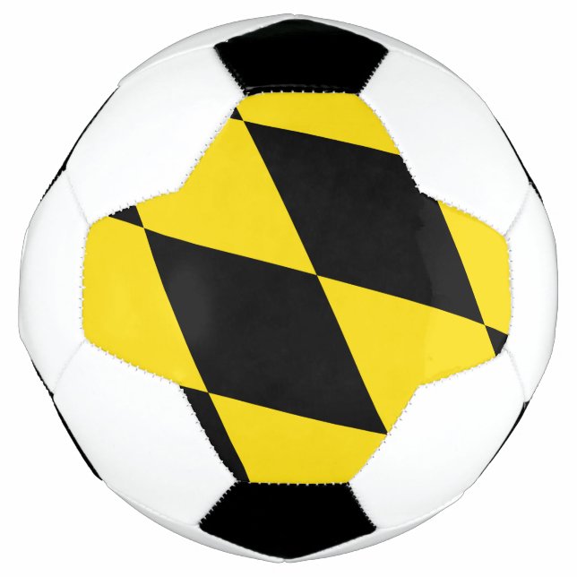 Patriotischer Fußballball mit Flagge von München Fußball (Vorderseite)