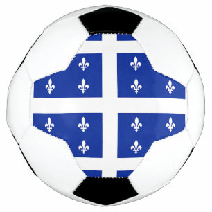 Patriotischer Fußballball mit Flagge von Quebec, K Fußball