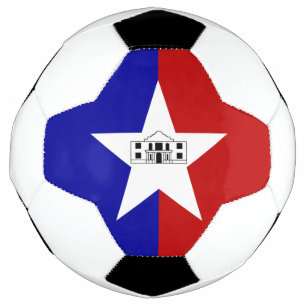 Patriotischer Fußballball mit Flagge von San Anton Fußball