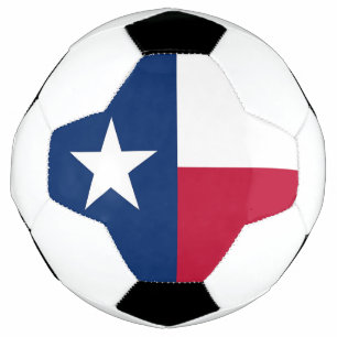 Patriotischer Fußballball mit Flagge von Texas Fußball