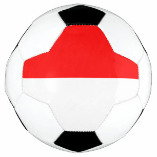 Patriotischer Fußballball mit indonesischer Flagge Fußball