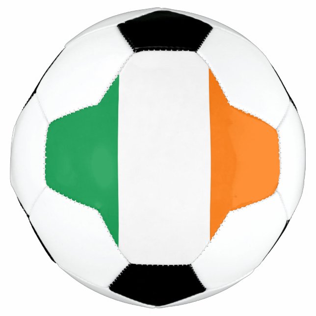 Patriotischer Fußballball mit irischer Flagge Fußball (Vorderseite)