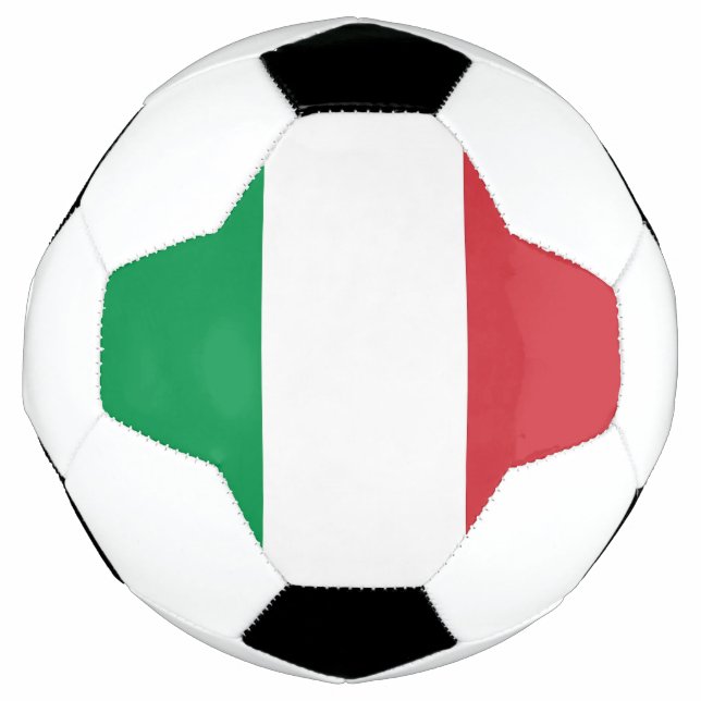 Patriotischer Fußballball mit italienischer Flagge Fußball (Vorderseite)