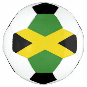 Patriotischer Fußballball mit jamaikanischer Flag Fußball