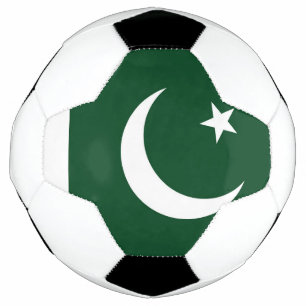 Patriotischer Fußballball mit pakistanischer Flagg Fußball