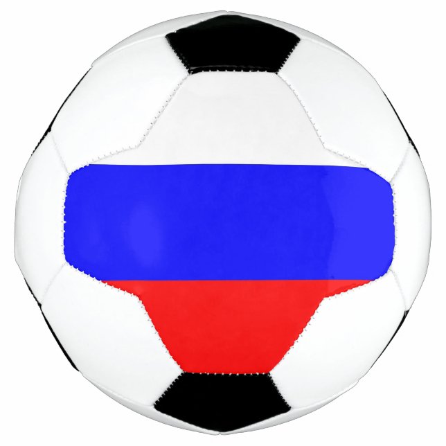 Patriotischer Fußballball mit Russland-Flagge Fußball (Vorderseite)
