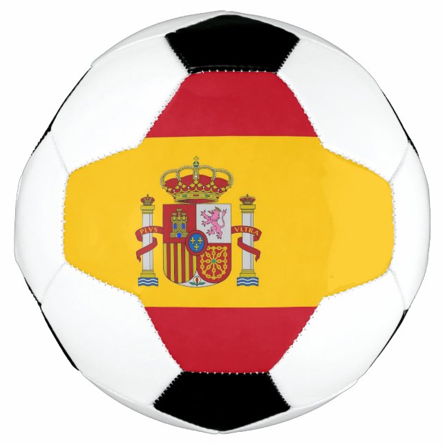 Patriotischer Fußballball mit spanischer Flagge Fußball (Vorderseite)