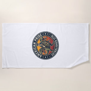 Patriotischer George Washington Reitet T-Rex Ameri Strandtuch