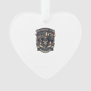 Patriotischer Gesetzloser Totenkopf Sheriff Dunkle Ornament