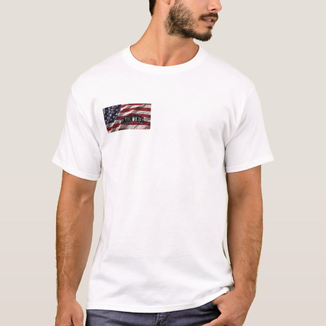 Patriotischer Gewerkschafts-Verbrecher T-Shirt (Vorderseite)