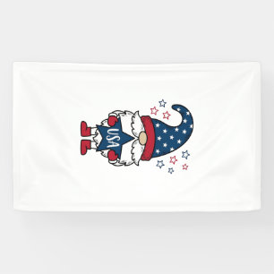 Patriotischer Gnom USA Stern Vektor-Shirt Design_1 Banner