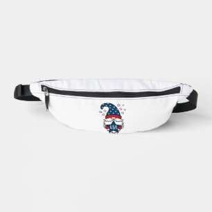 Patriotischer Gnom USA Stern Vektor-Shirt-Design_1 Bauchtasche