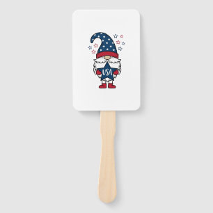 Patriotischer Gnom USA Stern Vektor-Shirt-Design_1 Fächer