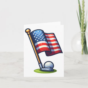 Patriotischer Golf 4. Juli USA Unabhängigkeitstag  Karte