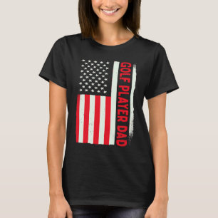 Patriotischer Golflehrer Trainer Golfspieler Vater T-Shirt