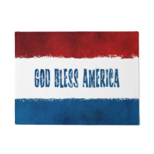Patriotischer Gott segnen Amerika-Tür-Matte