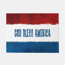 Patriotischer Gott segnen Amerika-Tür-Matte Fußmatte