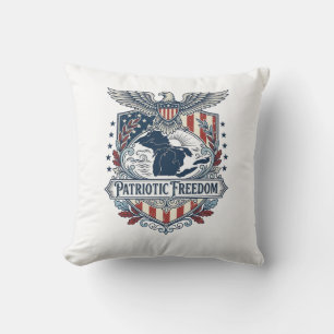 Patriotischer Great Lakes Pride Vektorgrafik-Shirt Kissen