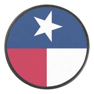 Patriotischer Hockey-Puck mit Flagge von Texas Eishockey Puck