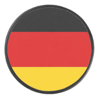 Patriotischer Hockeypuck mit Flagge Deutschlands