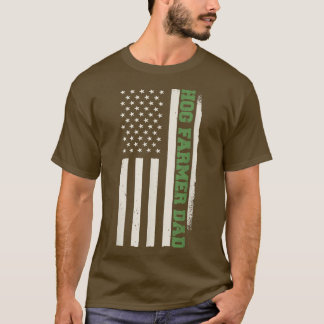 Patriotischer Hog Farm Landwirtschafts-Schweinefle T-Shirt