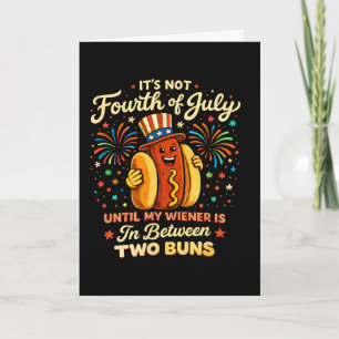 Patriotischer Hot Dog Dad-Witz Fourth Of July Dumm Karte