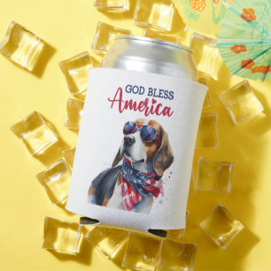 Patriotischer Hund-Beagle Dosenkühler